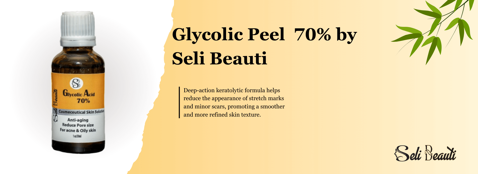 glycolic peel 70% banner